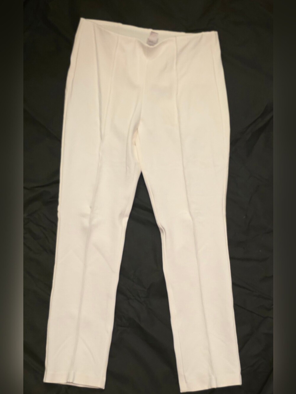 Women's Chico's White Straight Leg Pants, US Size 12T